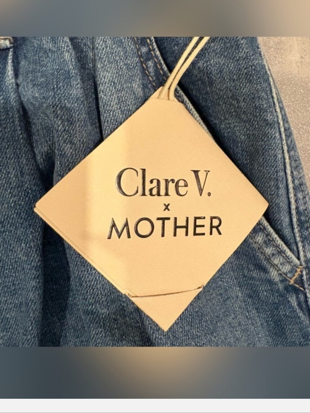 MOTHER x Clare V The Pleated Belle Prep Heel Playing in Paris Wide Leg 29 NWT - Picture 4 of 12